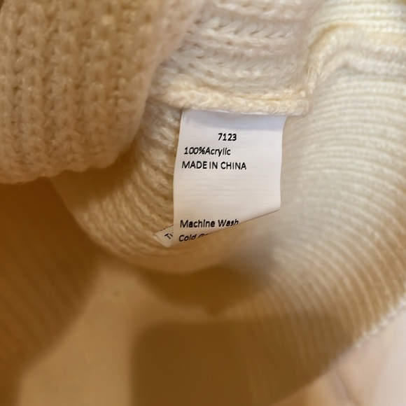 Kirundo Zip Neck Sweater - cream color, size S NWT - Picture 4 of 5